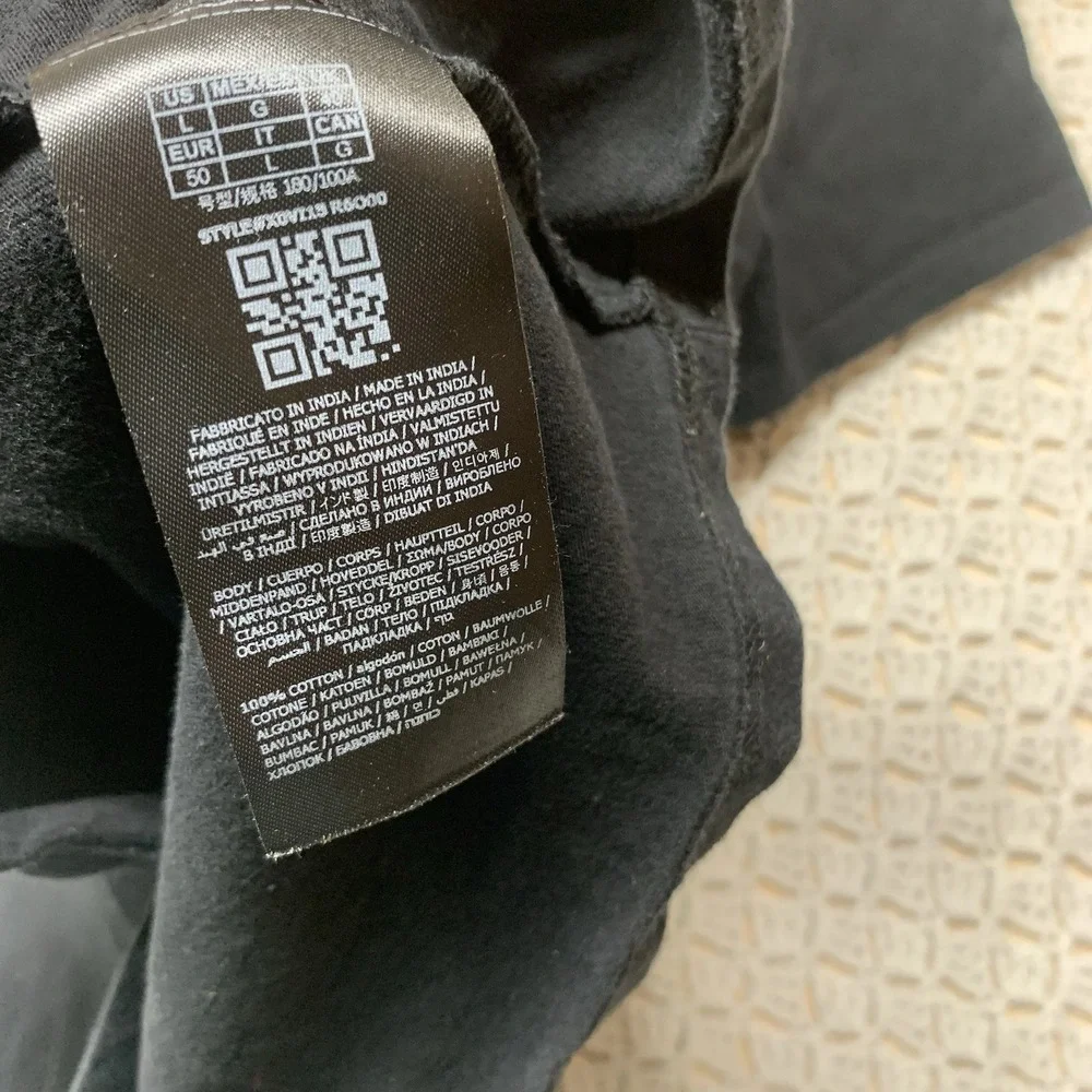 GUESS Los Angeles T-Shirt Men's Large Black Short Sleeve 100% Cotton Embroidered - Picture 7 of 8